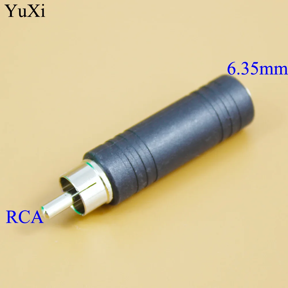 YuXi 1Pcs RCA Male Plug to 6.35mm 3Pole Stereo Female Jack Adapter RCA to 6.35 Audio M/F Connector Black
YuXi 1Pcs RCA Male Plug to 6.35mm 3Pole Stereo Female Jack Adapter RCA to 6.35 Audio M/F Connector Black