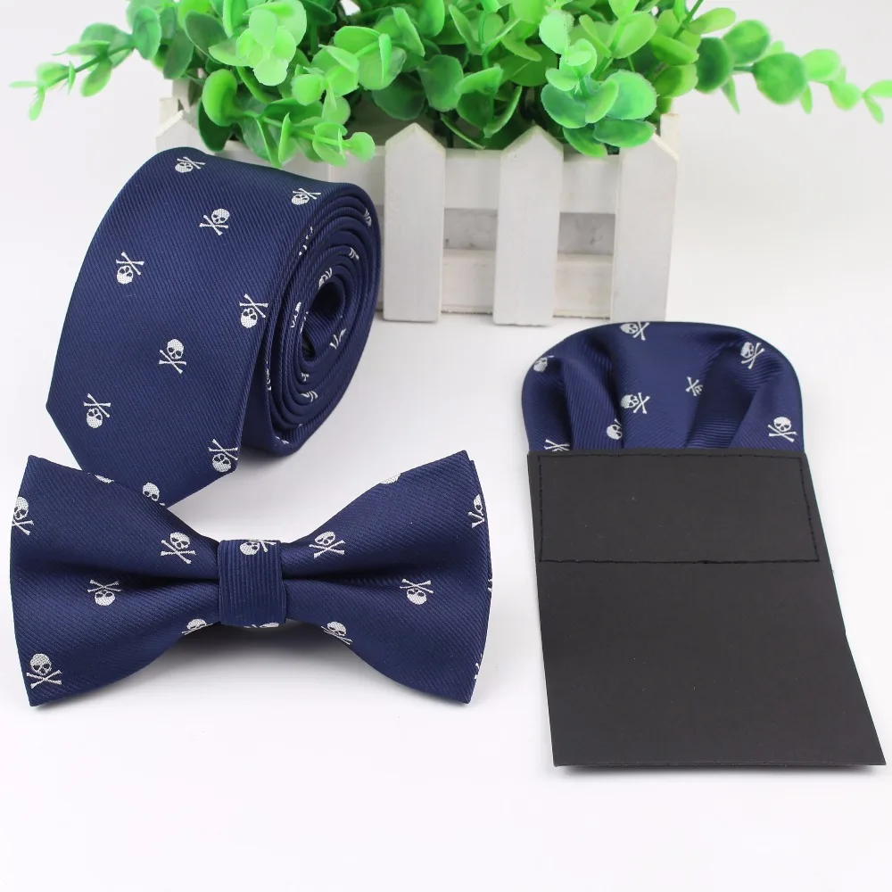 Halloween Neck Tie Sets For Men Slim Necktie Strip Handkerchief Bowtie Set Papillon Skull Horrific Cravat Butterfly Corbatas
Halloween Neck Tie Sets For Men Slim Necktie Strip Handkerchief Bowtie Set Papillon Skull Horrific Cravat Butterfly Corbatas