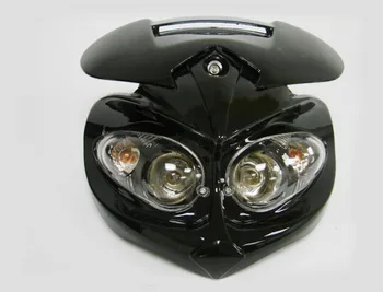 Black Motorcycle Head Light Dual Sport for Ducati Street Dirtbike Custom KTM F4i ZX6R NINJA CBR Buell XR CRF DRZ KLX
Black Motorcycle Head Light Dual Sport for Ducati Street Dirtbike Custom KTM F4i ZX6R NINJA CBR Buell XR CRF DRZ KLX