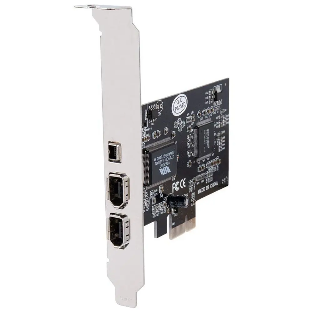 hot-Firewire Card,PCIe Firewire 800 Adapter for Windows 10 with Low Profile Bracket and Cable,3 Ports (2x6 Pin 1x4 Pin) IEEE 1
hot-Firewire Card,PCIe Firewire 800 Adapter for Windows 10 with Low Profile Bracket and Cable,3 Ports (2x6 Pin 1x4 Pin) IEEE 1