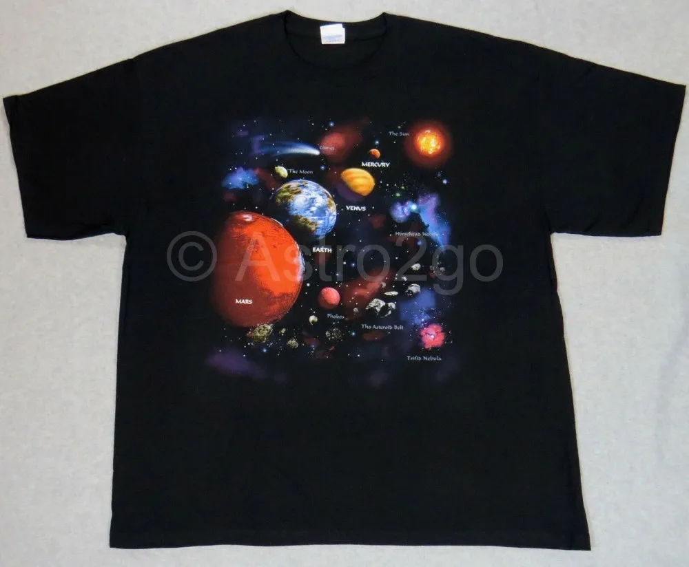 Solar System Planets Comet Nebula Space Astronomy Science 2 Sided T Shirt 2019 New Fashion Brand T Shirt Fashion Graphic Tees
Solar System Planets Comet Nebula Space Astronomy Science 2 Sided T Shirt 2019 New Fashion Brand T Shirt Fashion Graphic Tees