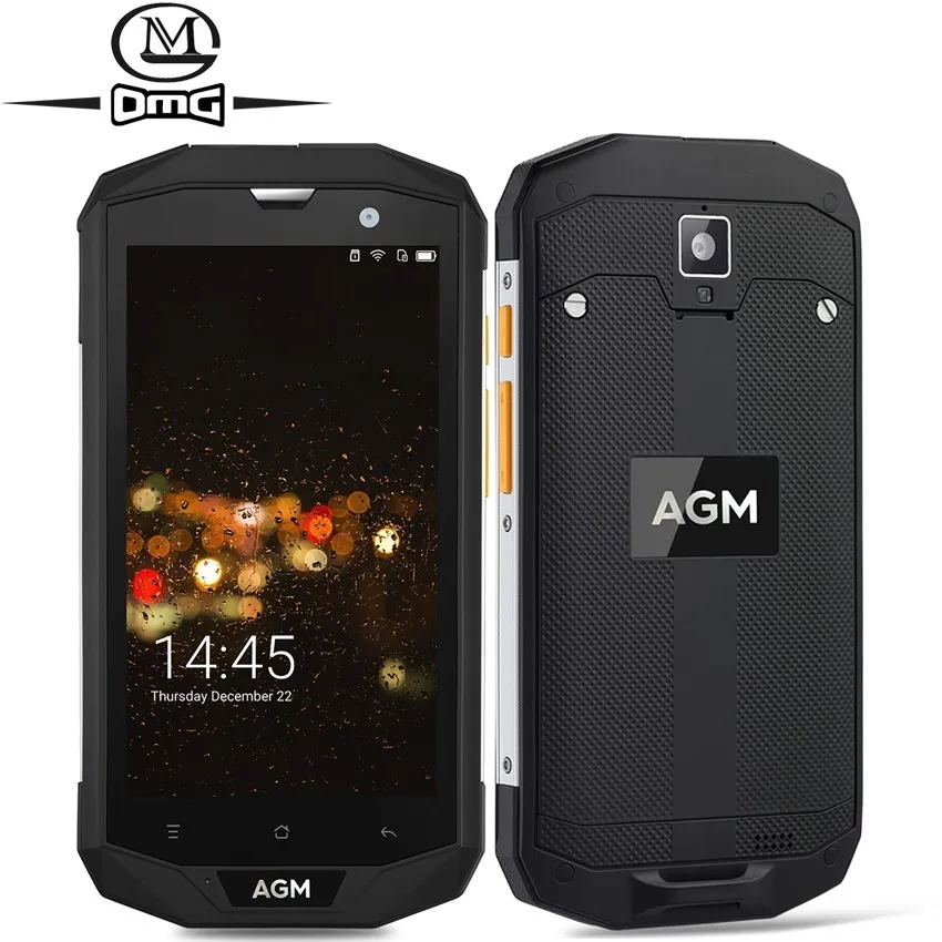 

AGM A8 IP68 Waterproof shockproof Mobile Phone 5.0" HD 3GB +32GB Qualcomm MSM8916 Quad Core 13.0MP 4050mAh NFC OTG 4G Smartphone