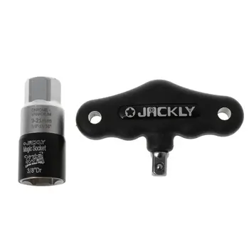 2pcs/set Multifunctional Universal Compact Socket Wrench Sleeve Grip Power Drill Adapter 9-21mm
2pcs/set Multifunctional Universal Compact Socket Wrench Sleeve Grip Power Drill Adapter 9-21mm