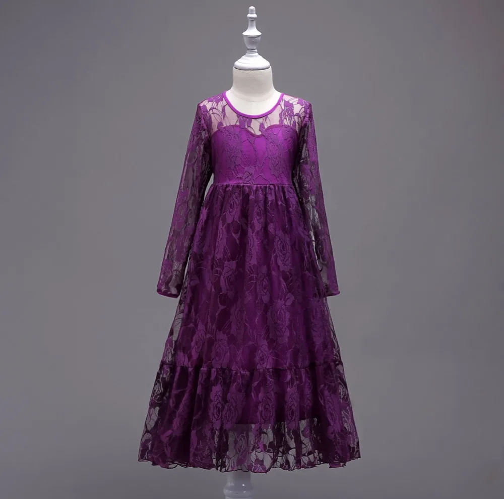 Girl Lace Flowers Long Sleeve Princess Dress 2019 Summer Girls Party Dress Children kids Bridesmaids Clothing Age 4-14 Years old
Girl Lace Flowers Long Sleeve Princess Dress 2019 Summer Girls Party Dress Children kids Bridesmaids Clothing Age 4-14 Years old