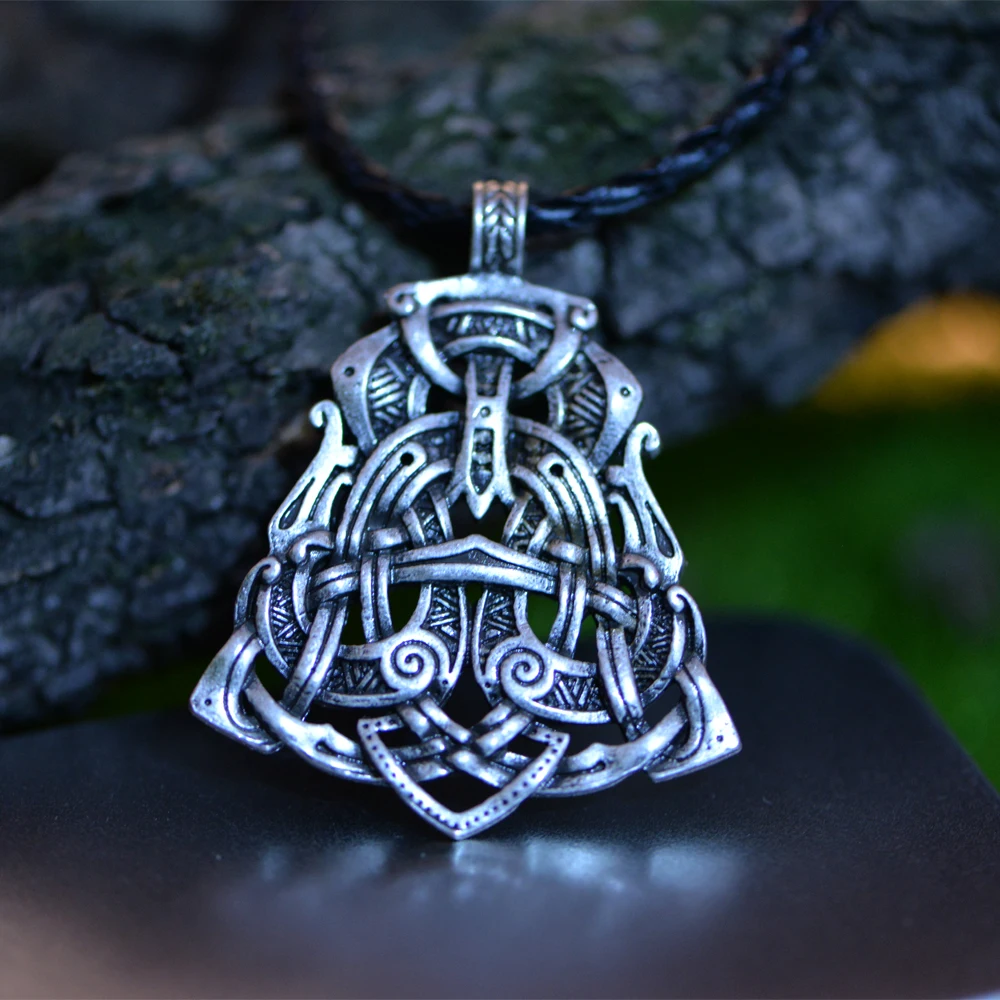 1pcs Langhong Legendry Nordic Viking Pendant Necklace The Scandinavian Double Dragon pendant Necklace Norse Jewelry Talisman
1pcs Langhong Legendry Nordic Viking Pendant Necklace The Scandinavian Double Dragon pendant Necklace Norse Jewelry Talisman