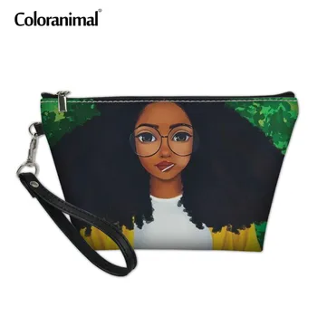 Coloranimal Cosmetics Case Women Leather Makeup Bag Beautiful African Girl Wash Kit Toiletry Women Organize Make Up Packs Female
Coloranimal Cosmetics Case Women Leather Makeup Bag Beautiful African Girl Wash Kit Toiletry Women Organize Make Up Packs Female