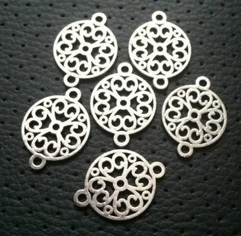 Hot Sale Newest Antique silver Round Flower Charms Connectors Handmade Diy Jewellery Making Free Shipping
Hot Sale Newest Antique silver Round Flower Charms Connectors Handmade Diy Jewellery Making Free Shipping
