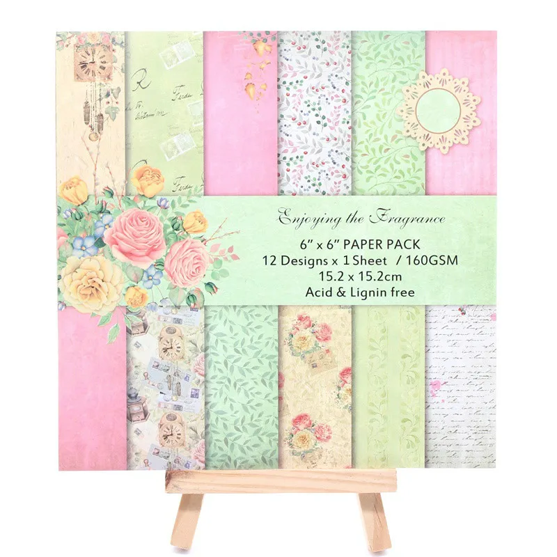 KSCRAFT 12pcs 6" Single-side Printed Retro Flowers pattern creative papercraft art paper handmade scrapbooking kit set books
KSCRAFT 12pcs 6" Single-side Printed Retro Flowers pattern creative papercraft art paper handmade scrapbooking kit set books