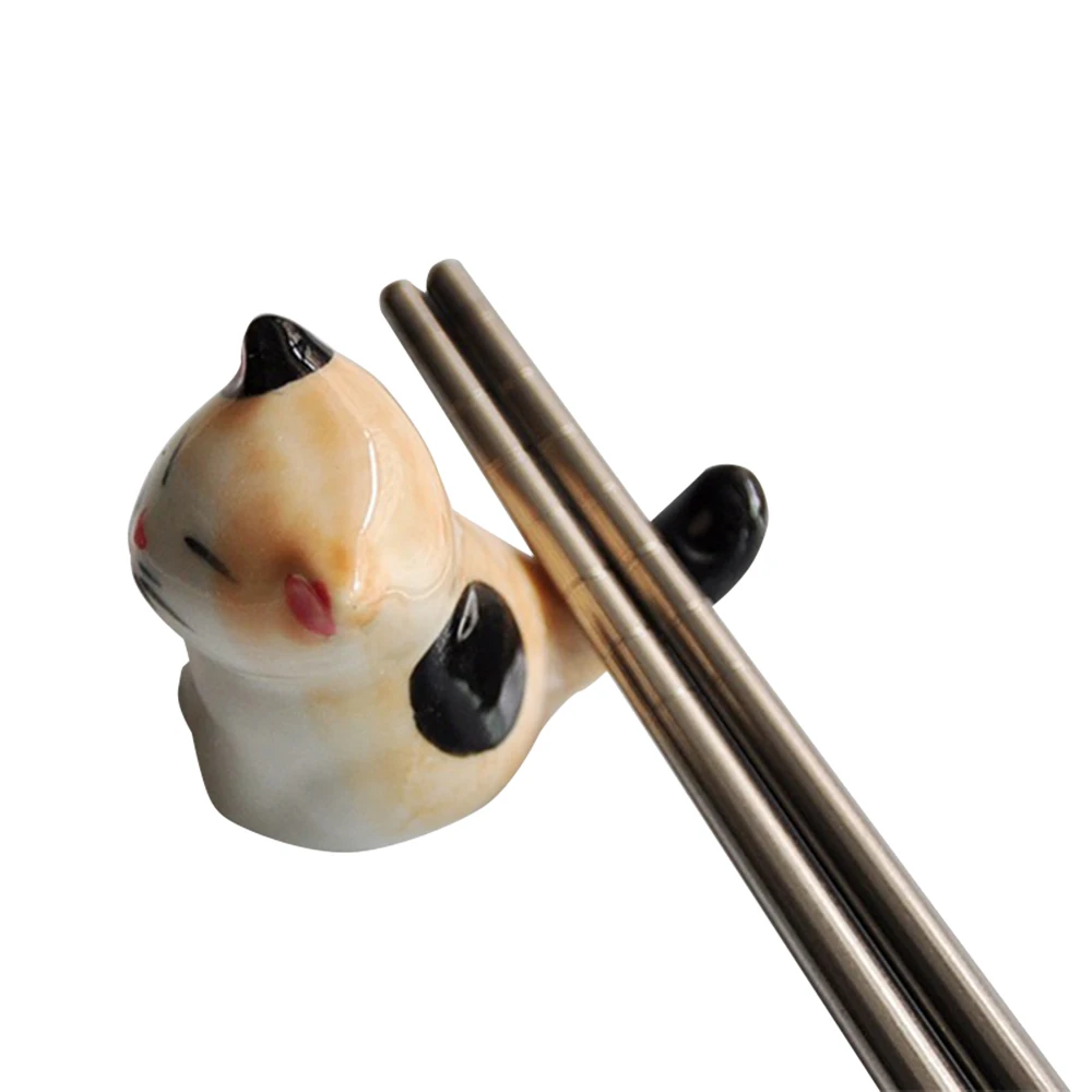 Kitchen Art Craft Tableware Japanese Style Ceramic Chopsticks Holder Stand Cute Cat Design Chopstick Rack Pillow Care Rest
Kitchen Art Craft Tableware Japanese Style Ceramic Chopsticks Holder Stand Cute Cat Design Chopstick Rack Pillow Care Rest