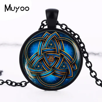Blue triquetra necklace, men Jewelry, Trinity Symbol for Best Friends Pendant HZ1
Blue triquetra necklace, men Jewelry, Trinity Symbol for Best Friends Pendant HZ1
