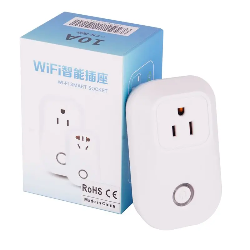 Sonoff S20 EU US Plug Wifi Power Socket Switch Wireless APP Remote Outlet Timing for Smart Home Work with Alexa | Электроника