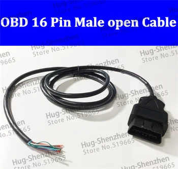 

Hot Saleing 1.5M OBD2 OBD-II 16 Pin Male Extension Connector Diagnostic Cable Opening Cable Plug--2pcs/lot