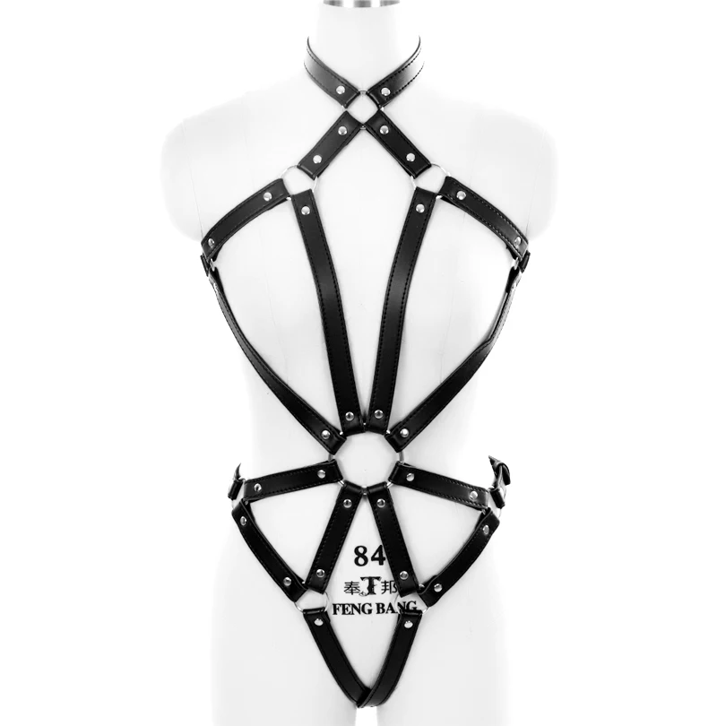 Pu Leather HARNESS Belt Bondage Body Cage Bra Set Black Women Sexy Suspender Garter Goth Harajuku Party Dance Festival Underwear
Pu Leather HARNESS Belt Bondage Body Cage Bra Set Black Women Sexy Suspender Garter Goth Harajuku Party Dance Festival Underwear