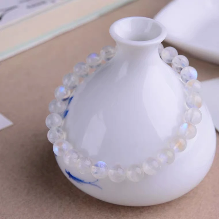 Top Natural Blue Light Moonstone Crystal Clear Round Beads Lady Bracelet Women Men 6mm 7mm 8mm 9mm Fashion Hot Stone AAAAA
Top Natural Blue Light Moonstone Crystal Clear Round Beads Lady Bracelet Women Men 6mm 7mm 8mm 9mm Fashion Hot Stone AAAAA