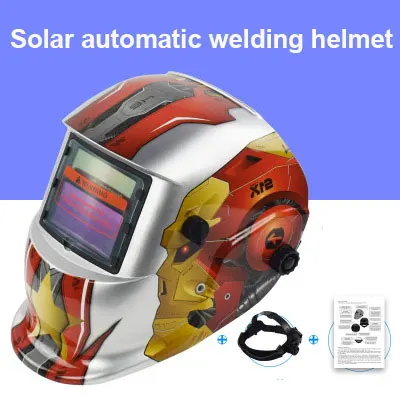 Solar automatic welding mask, argon arc welding liquid crystal mask, face protection head type robot welding cap
Solar automatic welding mask, argon arc welding liquid crystal mask, face protection head type robot welding cap