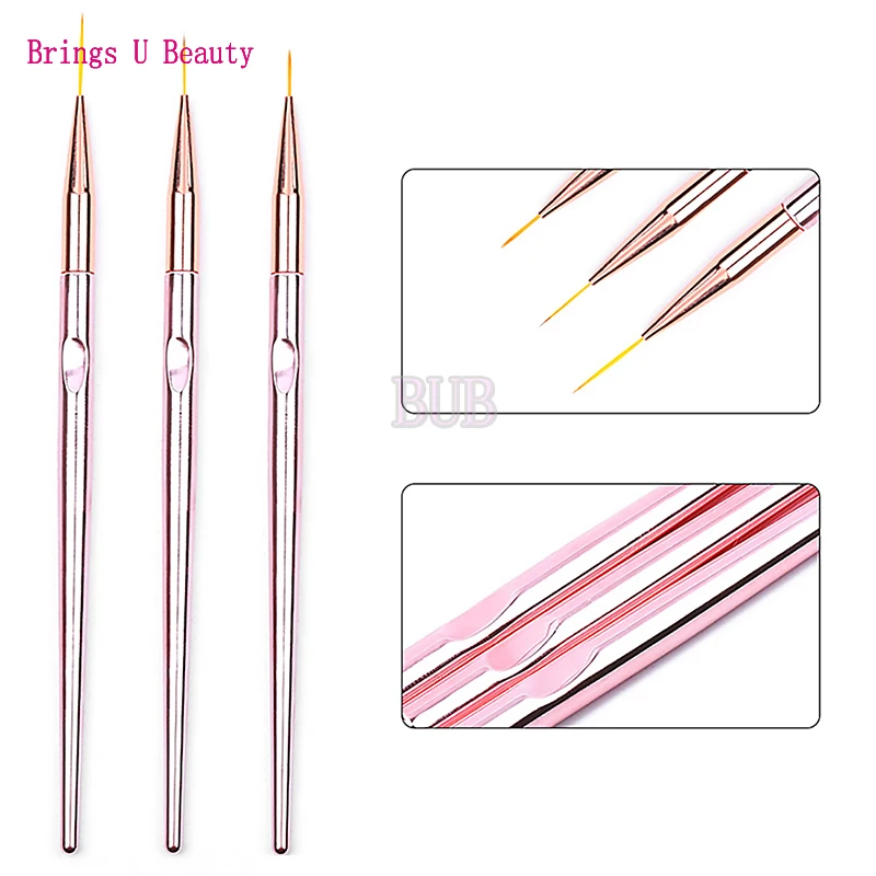 3pcs Nail Art Drawing Striping Liner Pen Brush DIY Painting Flower Drawing Lines Set Manicure Nails Design Professional Home Use
3pcs Nail Art Drawing Striping Liner Pen Brush DIY Painting Flower Drawing Lines Set Manicure Nails Design Professional Home Use