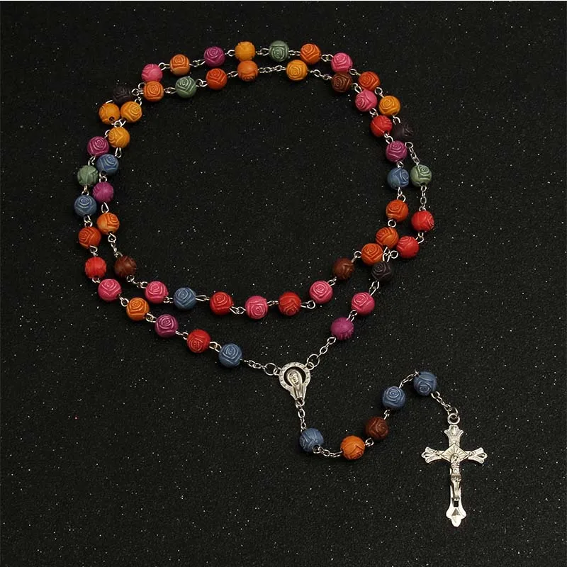 8mm imitation pearl red rose beads Catholic rosary necklace silver cross Lourdes center Catholic Rosario religious rosary gift
8mm imitation pearl red rose beads Catholic rosary necklace silver cross Lourdes center Catholic Rosario religious rosary gift