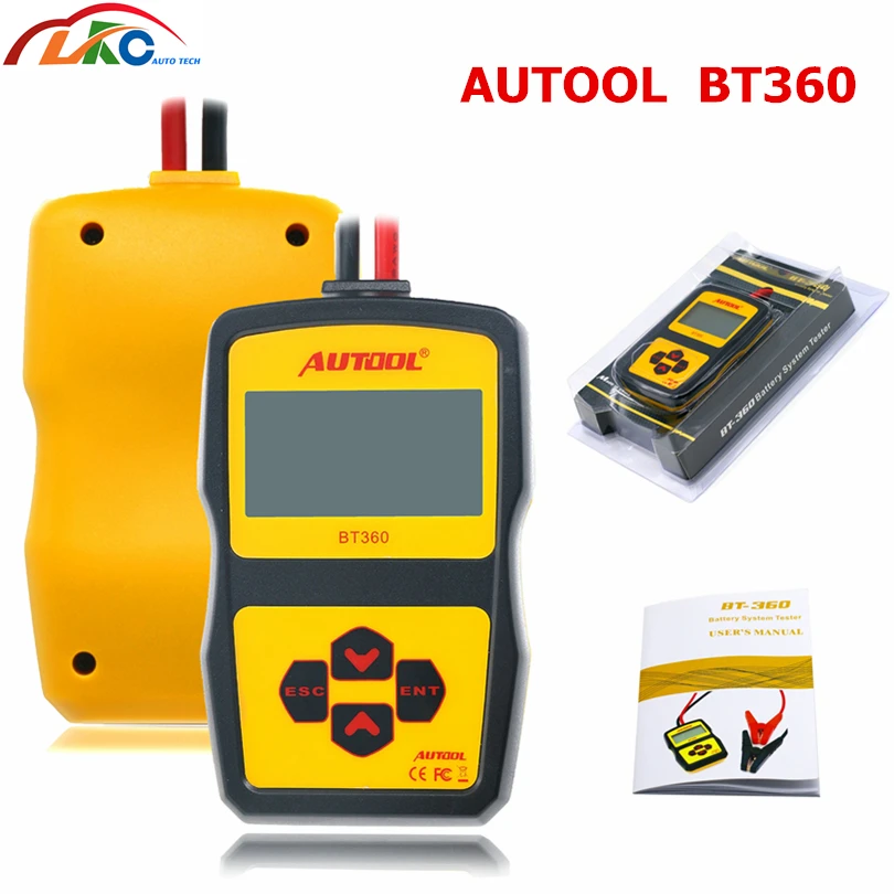 Autool BT360 12V Automotive Battery Analyzer 2000CCA 220AH Multi-Language Battery Charging System Tester
Autool BT360 12V Automotive Battery Analyzer 2000CCA 220AH Multi-Language Battery Charging System Tester