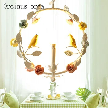American Pastoral creative bird chandelier restaurant bedroom staircase Korean small fresh iron flower chandelier free shipping
American Pastoral creative bird chandelier restaurant bedroom staircase Korean small fresh iron flower chandelier free shipping