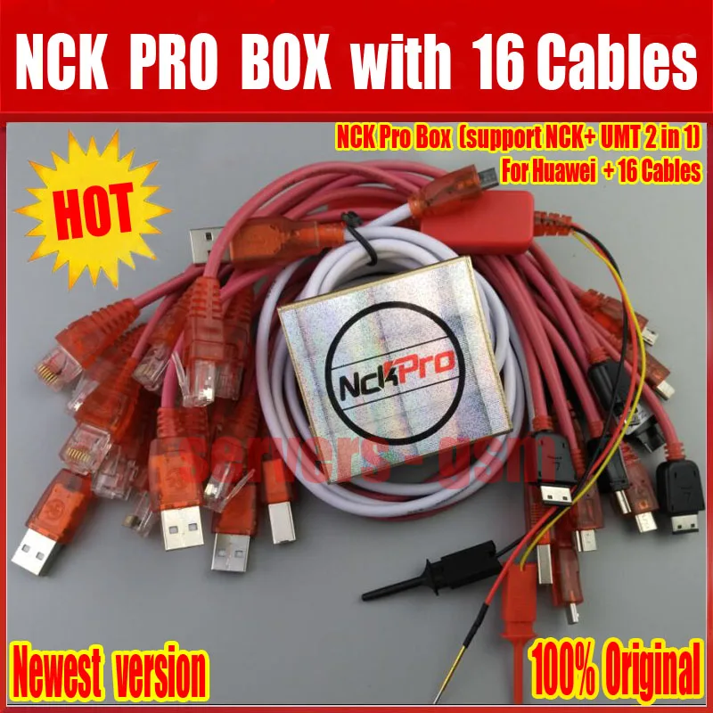 Newest version Original NCK Pro box NCK Pro 2 box (support NCK+ UMT 2 in 1)For Huawei + 16 Cables Free Shipping
Newest version Original NCK Pro box NCK Pro 2 box (support NCK+ UMT 2 in 1)For Huawei + 16 Cables Free Shipping