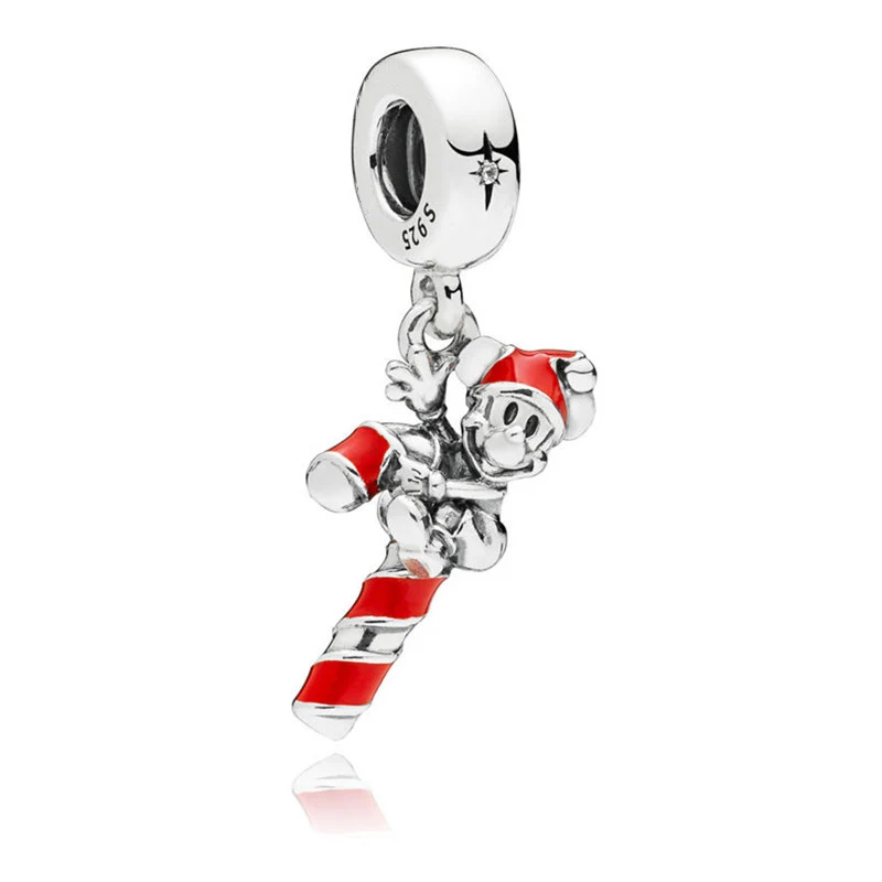 925 Silver Pendant Chrismas Santa Mickey's Candy Cane Hanging Charm Fit Original Pandora Bracelet Women DIY Europe Jewelry Gift
925 Silver Pendant Chrismas Santa Mickey's Candy Cane Hanging Charm Fit Original Pandora Bracelet Women DIY Europe Jewelry Gift