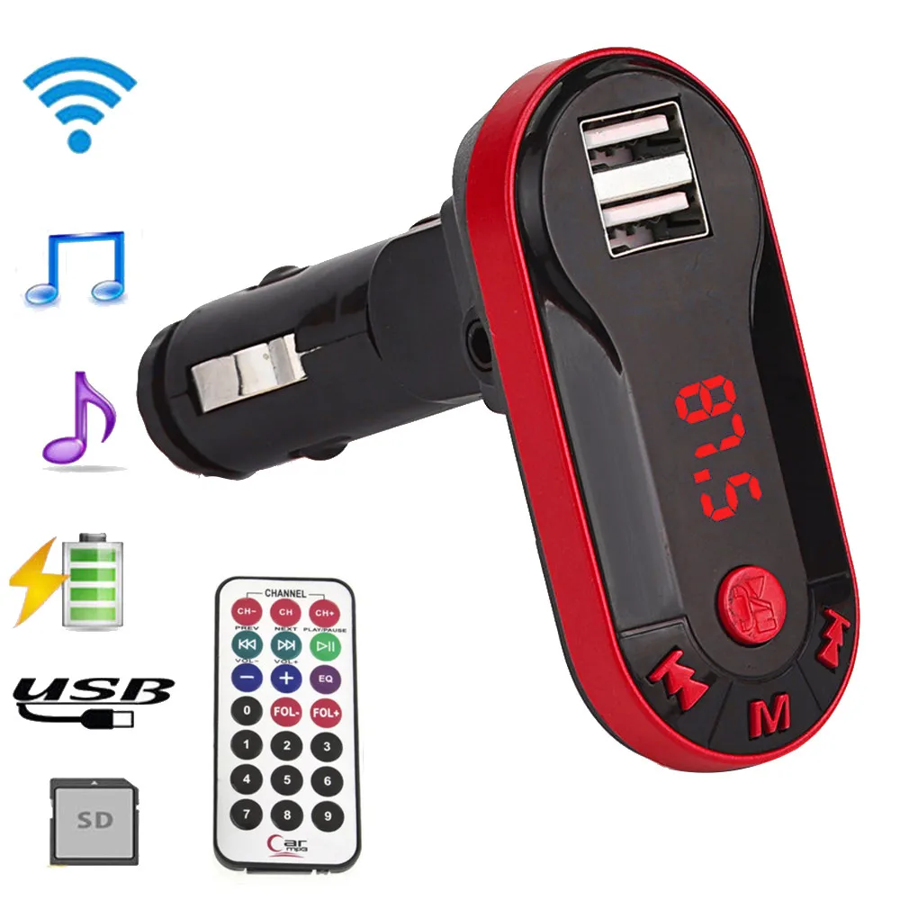 Car Kit Handsfree Wireless Bluetooth FM Transmitter LCD MP3 Player USB Charger 2.1A Car Accessories Handsfree
Car Kit Handsfree Wireless Bluetooth FM Transmitter LCD MP3 Player USB Charger 2.1A Car Accessories Handsfree