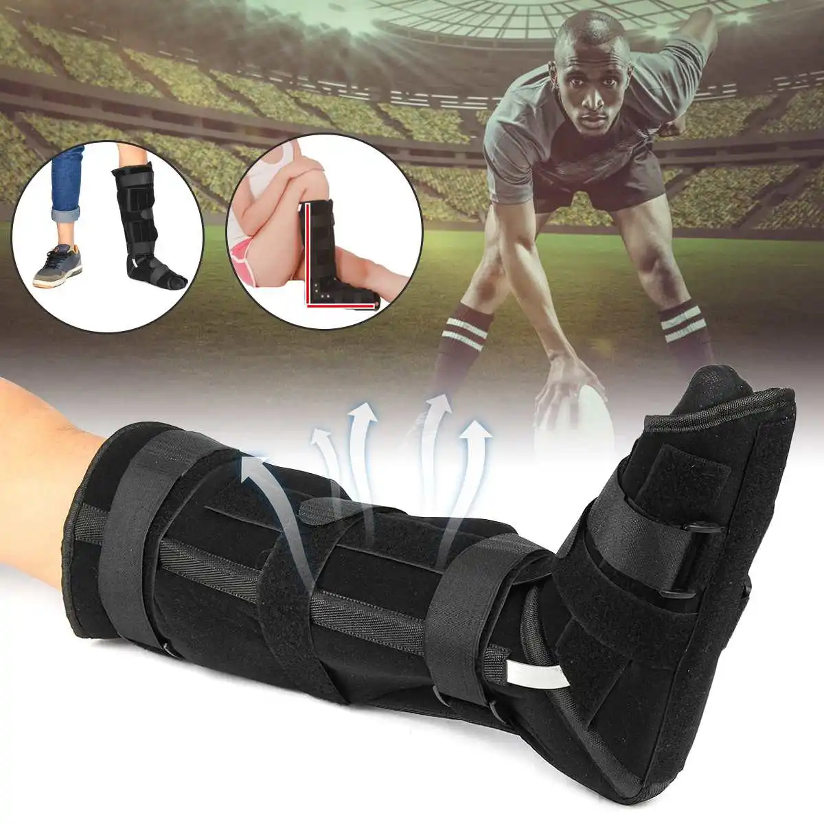 Adjustable Ankle Splint Boot Brace Support Protection Foot Guard Sprains Injury Wrap Tplint Strap endinitis Plantar Unisex
Adjustable Ankle Splint Boot Brace Support Protection Foot Guard Sprains Injury Wrap Tplint Strap endinitis Plantar Unisex
