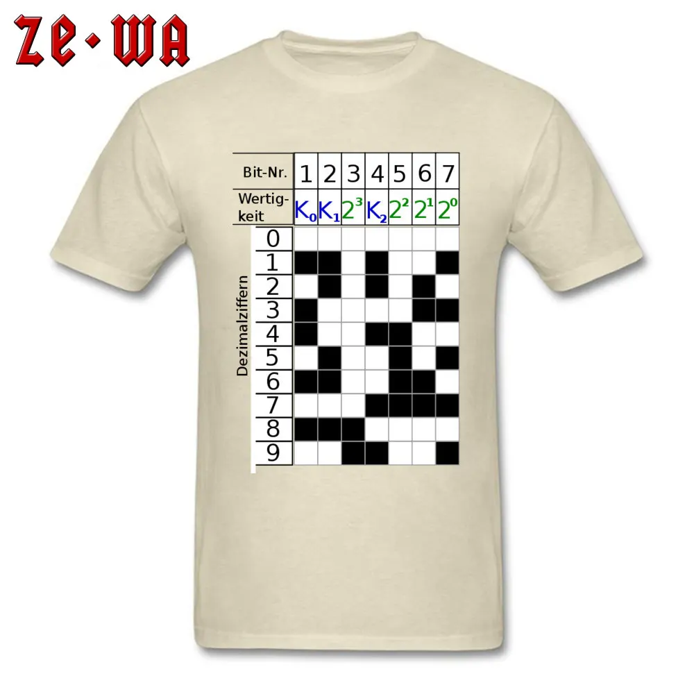 Code Hamming T Shirts 2018 Popular Short Sleeve Simple Style Cotton O-Neck Men's Tops Tees Comics Top T-shirts Summer Autumn Code Hamming beige