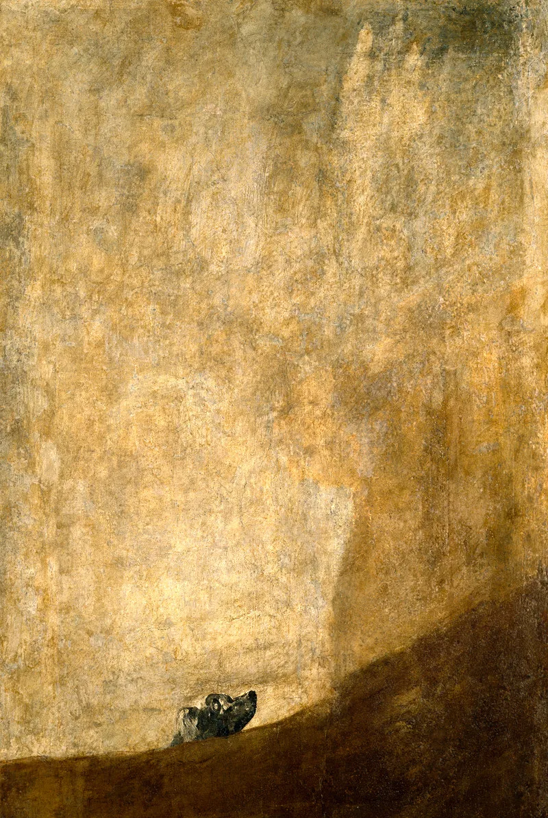 AB-04-032 Goya y Lucientes, Francisco de - Dog half-submerged, 1821-23V2436