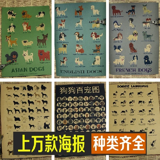 Pet dog Poster Retro chart painting Living room home Decoration Bar/cafe/Pub Wall Art Crafts Sticker 30*21cm
Pet dog Poster Retro chart painting Living room home Decoration Bar/cafe/Pub Wall Art Crafts Sticker 30*21cm