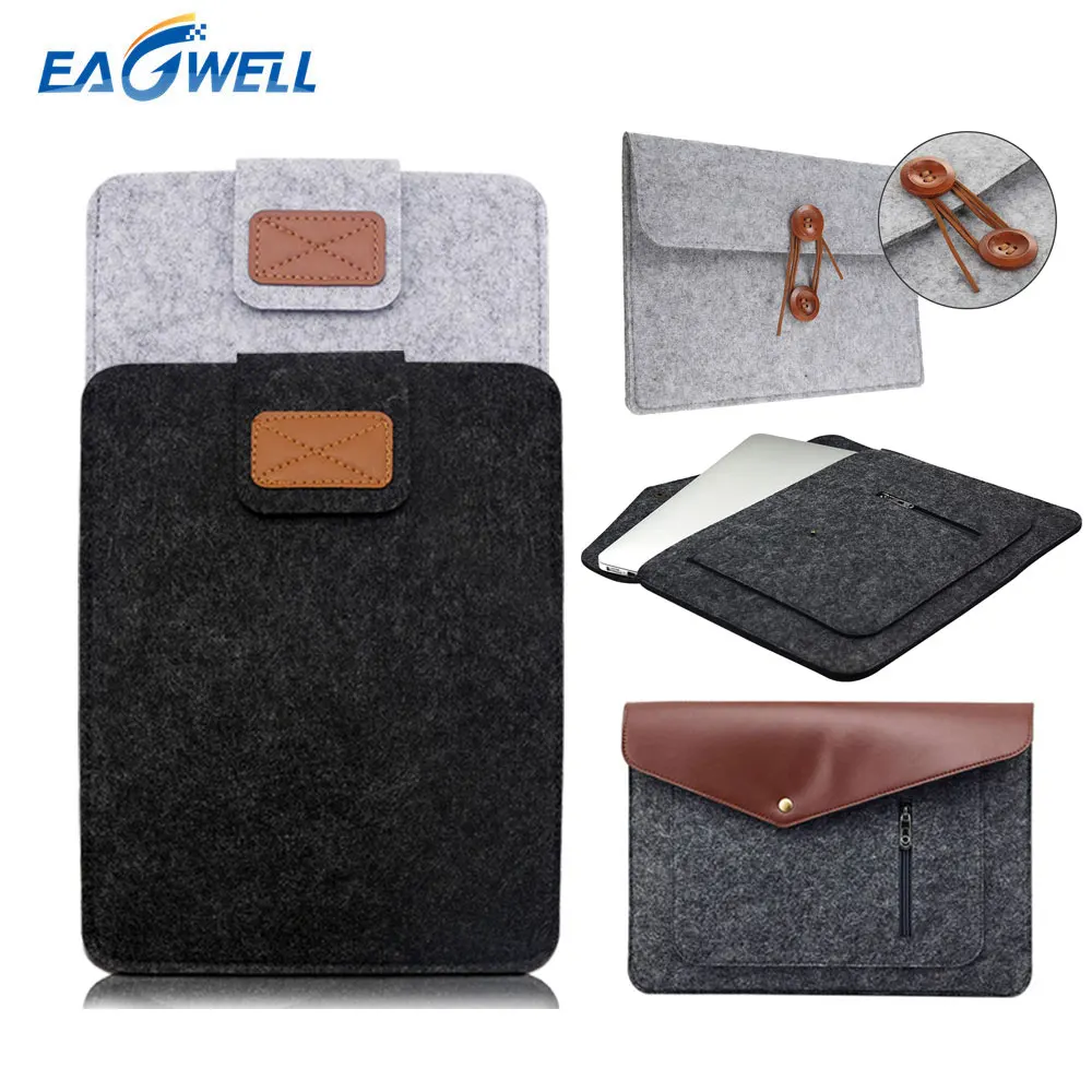 Eagwell Wool Felt Soft Sleeve Bag Case For Apple Macbook Air Pro Retina 11 13 15 inch Laptop Carry Bag Pouch Notebook Case Cover
Eagwell Wool Felt Soft Sleeve Bag Case For Apple Macbook Air Pro Retina 11 13 15 inch Laptop Carry Bag Pouch Notebook Case Cover