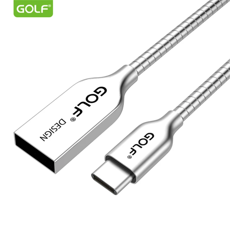 GOLF Zinc Alloy Type-C USB Cable Fast Charging Data Cable for Samsung S9 LG G6 OnePlus 5 6 Android Mobile Phone USB Charger Wire
GOLF Zinc Alloy Type-C USB Cable Fast Charging Data Cable for Samsung S9 LG G6 OnePlus 5 6 Android Mobile Phone USB Charger Wire