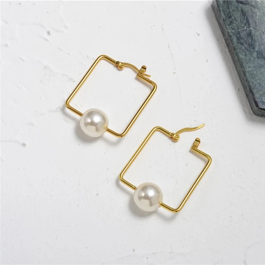 Designer Jewelry Fashion Big Square Pearl Drop Earrings High Quality Gold Dangle Geometry Earrings For Women Luxury Brand Bijoux
Designer Jewelry Fashion Big Square Pearl Drop Earrings High Quality Gold Dangle Geometry Earrings For Women Luxury Brand Bijoux
