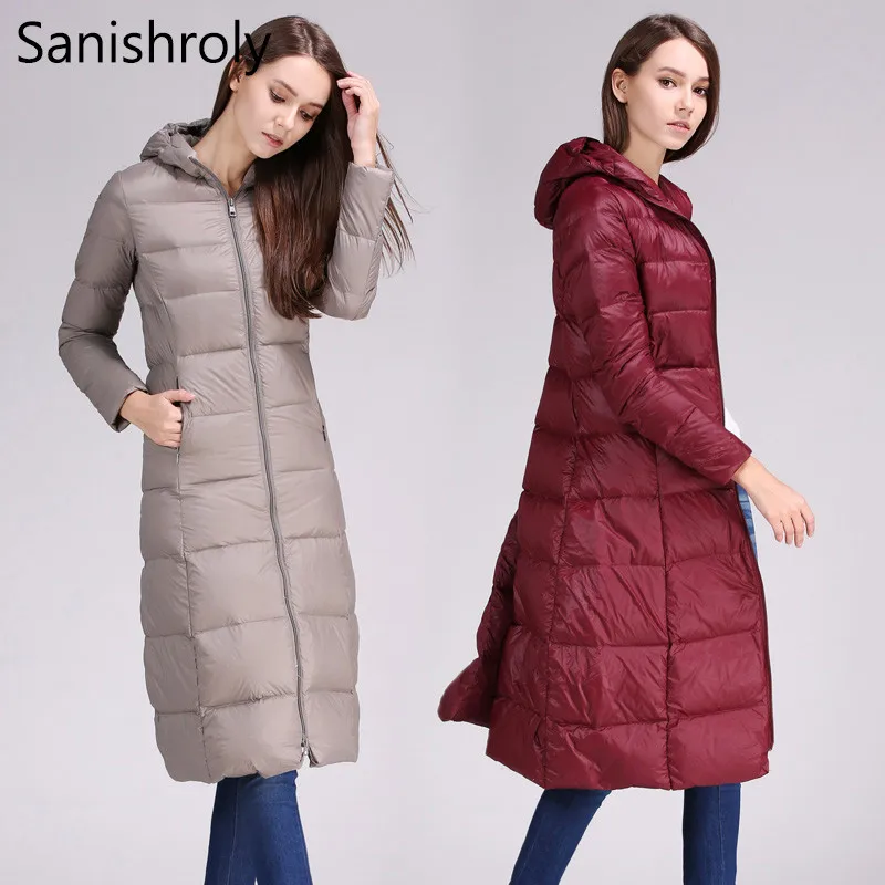Sanishroly Winter Women White Duck Down Jacket Ultra Light Down Coat Parka Female Long Hooded Outerwear Tops Plus Size 5XL SE307
Sanishroly Winter Women White Duck Down Jacket Ultra Light Down Coat Parka Female Long Hooded Outerwear Tops Plus Size 5XL SE307
