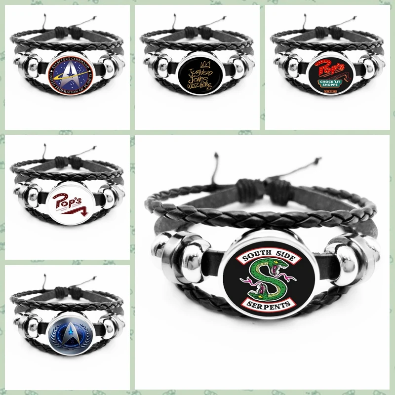 2019HOT! Arrival At The Riverdale Leather Bracelet Riverdale Jewelry Glass Dome Rotating Black Men's Bracelet
2019HOT! Arrival At The Riverdale Leather Bracelet Riverdale Jewelry Glass Dome Rotating Black Men's Bracelet