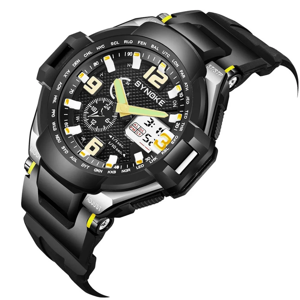 Men's Watches 50m Waterproof Electronic Sports Stainless Steel Design LED Watch Two Time Creative Watch relogio masculino *E
Men's Watches 50m Waterproof Electronic Sports Stainless Steel Design LED Watch Two Time Creative Watch relogio masculino *E