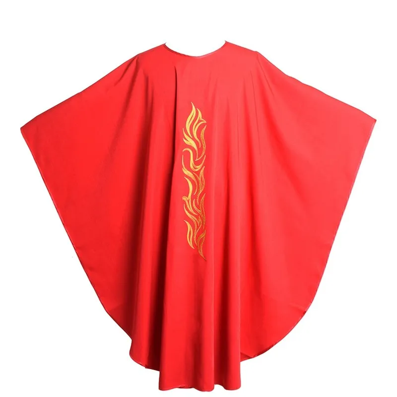 Red Catholic Church Chasuble Priest Vestments Robe Clegy Apparel Red Catholic Church Chasuble Priest Vestments Robe Clegy Apparel