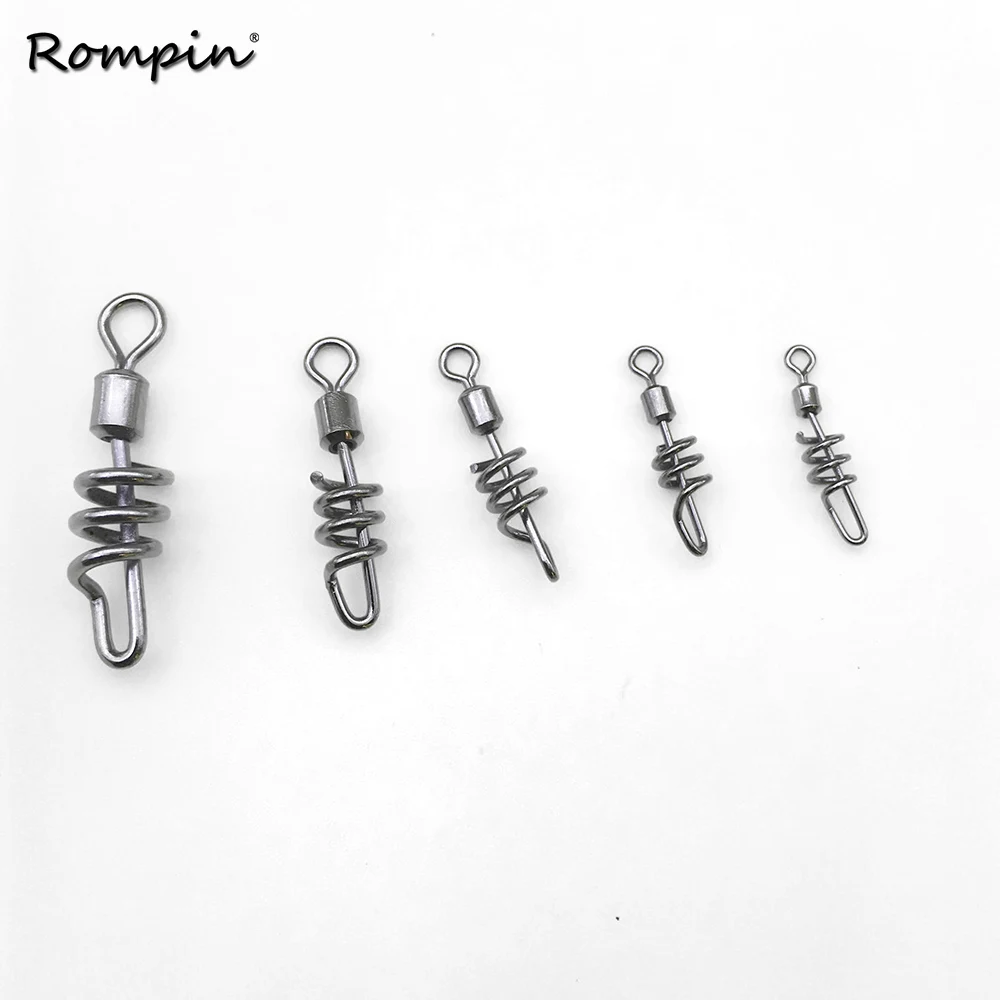 Rompin 20pcs/lot rolling swivels with screwed snap fishing tackle fishing connector fishing swivels accessories pesca
Rompin 20pcs/lot rolling swivels with screwed snap fishing tackle fishing connector fishing swivels accessories pesca