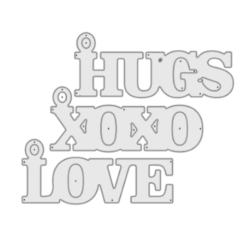 YaMinSanNiO Hugs XOXO LOVE Words Metal Cutting Dies New 2019 Tags Dies Scrapbooking for Card Making Craft Die Cut Embossing
YaMinSanNiO Hugs XOXO LOVE Words Metal Cutting Dies New 2019 Tags Dies Scrapbooking for Card Making Craft Die Cut Embossing