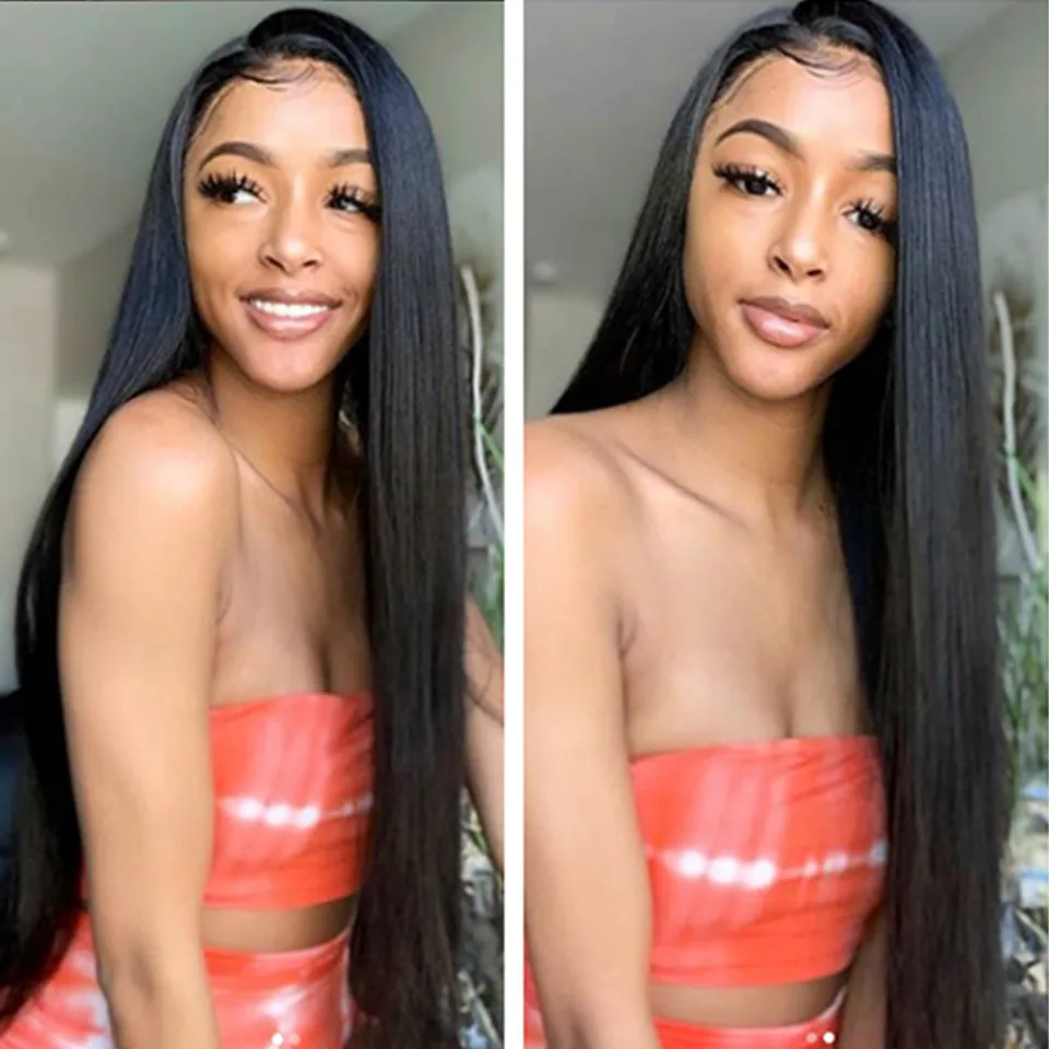 HD Transparent Lace Front Human Hair Wigs Peruvian Straight Lace Frontal Wig With Baby Hair Lace Wig Preplucked For Black Women
HD Transparent Lace Front Human Hair Wigs Peruvian Straight Lace Frontal Wig With Baby Hair Lace Wig Preplucked For Black Women