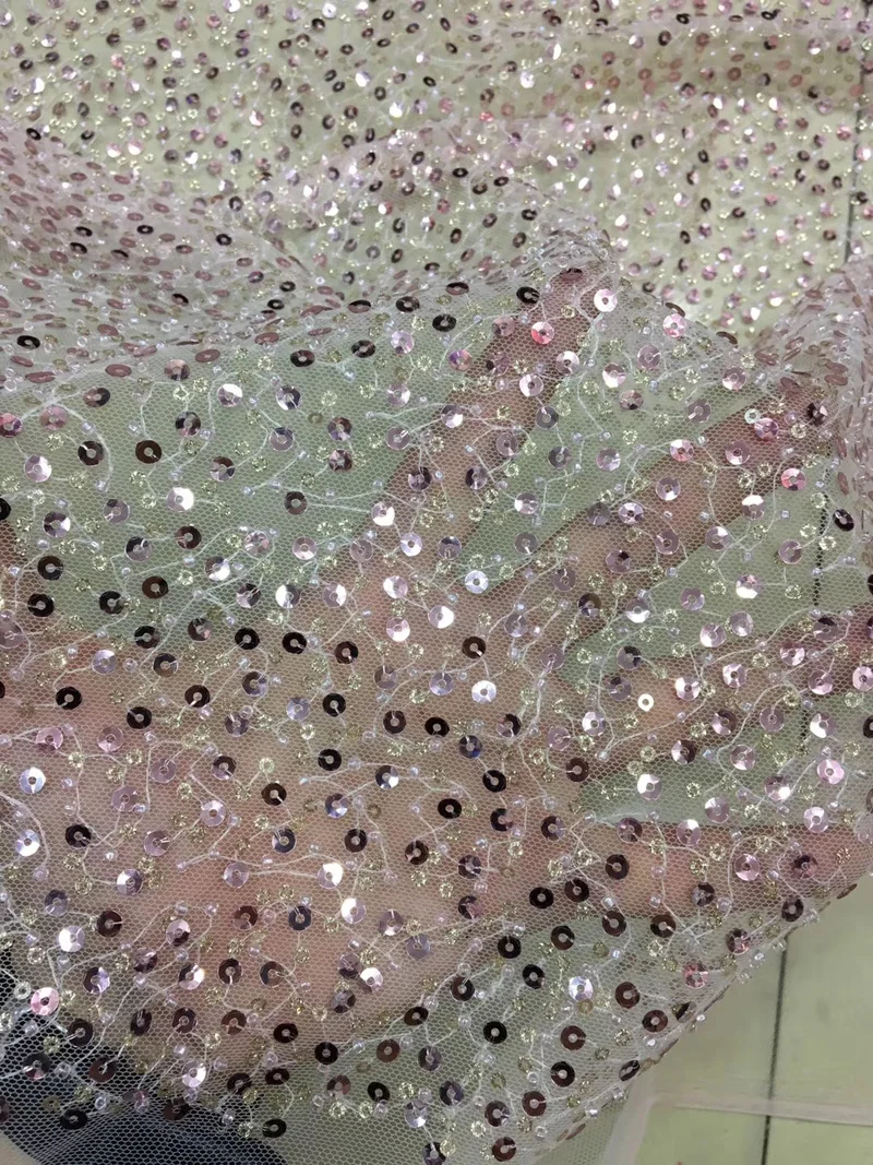 (5yards/pc) High quality French net lace fabric glass beads and sequins embroidered tulle lace fabric for party dress FSQX17
(5yards/pc) High quality French net lace fabric glass beads and sequins embroidered tulle lace fabric for party dress FSQX17
