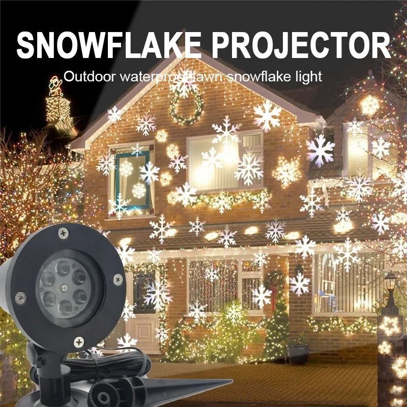 Christmas Snowflake Projector Laser Outdoor LED Light Waterproof 180 Degree Rotation Christmas New Year Party Home Garden Decor
Christmas Snowflake Projector Laser Outdoor LED Light Waterproof 180 Degree Rotation Christmas New Year Party Home Garden Decor