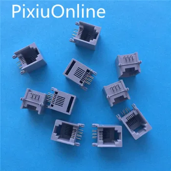 10PCS/Lot YT2038B RJ12 RJ11 Socket Telephone 90 Degrees 6Pin Crystal Female 6P6C Socket Free Shipping Sell at a loss
10PCS/Lot YT2038B RJ12 RJ11 Socket Telephone 90 Degrees 6Pin Crystal Female 6P6C Socket Free Shipping Sell at a loss