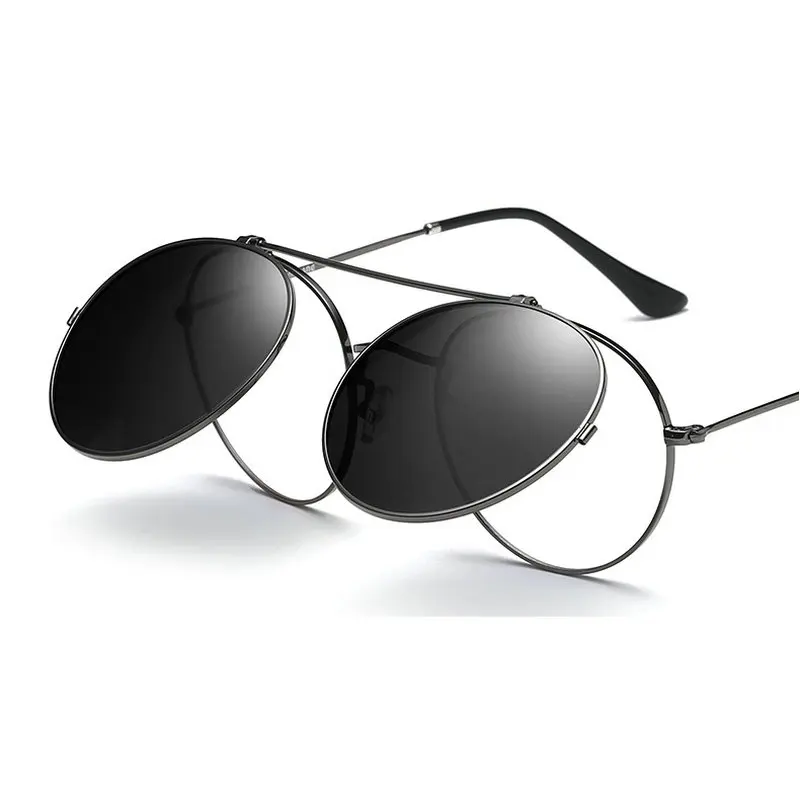 Men round Myopia sunglasses Clip Magnetic Polarized Myopia Driving Glasses Clip On Dual Purpose Driving mirror goggles FML
Men round Myopia sunglasses Clip Magnetic Polarized Myopia Driving Glasses Clip On Dual Purpose Driving mirror goggles FML