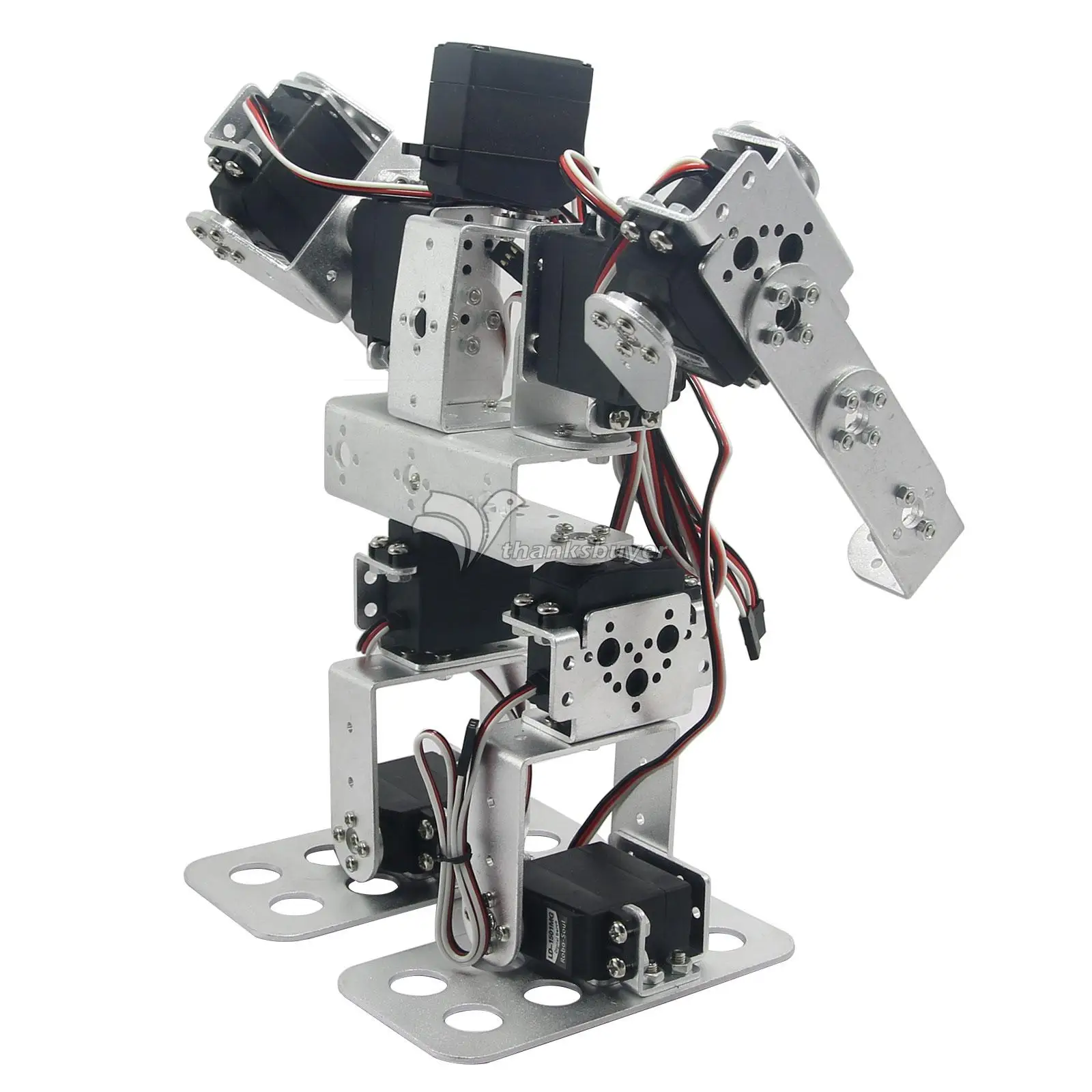 Assembled 9DOF Biped Robot Educational Robot with Metal Horn Ball Bearing LD-1501MG Servo for RC Toy
Assembled 9DOF Biped Robot Educational Robot with Metal Horn Ball Bearing LD-1501MG Servo for RC Toy