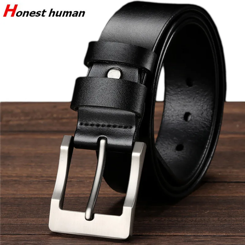 Designer Fashion Male Leather Strap Men Genuine Cowskin Pin Buckle Belts For Jeans Luxury Vintage Cowboy Casual Belt Black 150cm
Designer Fashion Male Leather Strap Men Genuine Cowskin Pin Buckle Belts For Jeans Luxury Vintage Cowboy Casual Belt Black 150cm