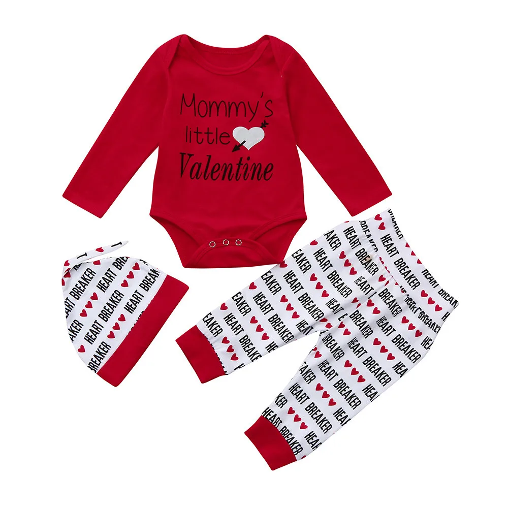 Winter 2018 kids clothes new style Newborn Infant Baby Boy Letter Romper +Pants+Hat Valentine's Day Outfits for baby reborn B2
Winter 2018 kids clothes new style Newborn Infant Baby Boy Letter Romper +Pants+Hat Valentine's Day Outfits for baby reborn B2