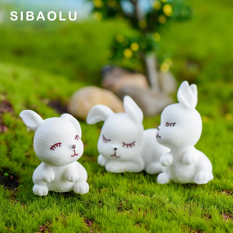 3pcs Artificial Rabbit Model Mini figurine cartoon animal fairy garden home miniature ornament desk office decoration accessory
3pcs Artificial Rabbit Model Mini figurine cartoon animal fairy garden home miniature ornament desk office decoration accessory