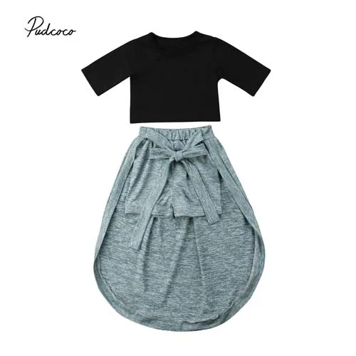 Pudcoco 2018 Toddler Kids Baby Girls Clothes Set Black Exposed Navel Tops+Long Hemline Shorts Princess Formal Party Clothes 2pcs
Pudcoco 2018 Toddler Kids Baby Girls Clothes Set Black Exposed Navel Tops+Long Hemline Shorts Princess Formal Party Clothes 2pcs
