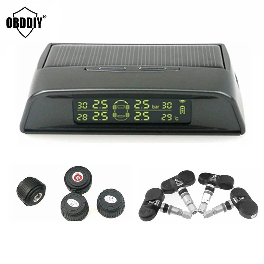 Universal Wireless Auto Tire Pressure Monitor +4 Internal or External Sensors Solar Energy TPMS for all cars Tire Pressure Alarm
Universal Wireless Auto Tire Pressure Monitor +4 Internal or External Sensors Solar Energy TPMS for all cars Tire Pressure Alarm